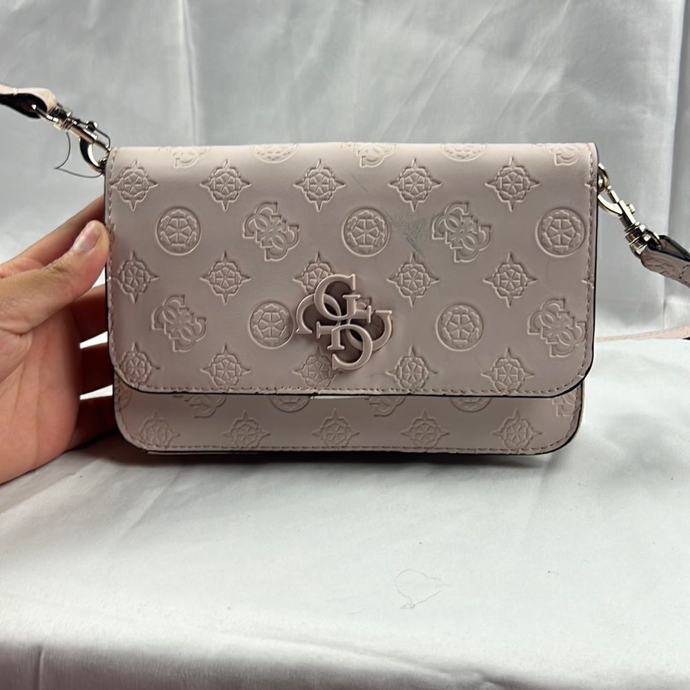 NWT Guess powder Pink crossbody